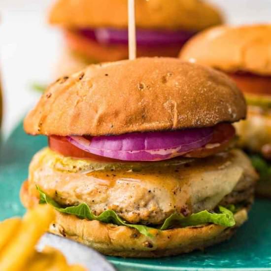 Juicy Chicken Burgers!