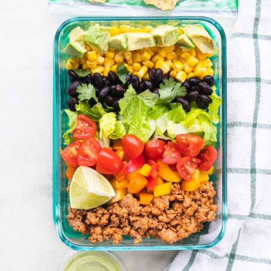 Taco Salad Meal Prep Bowls