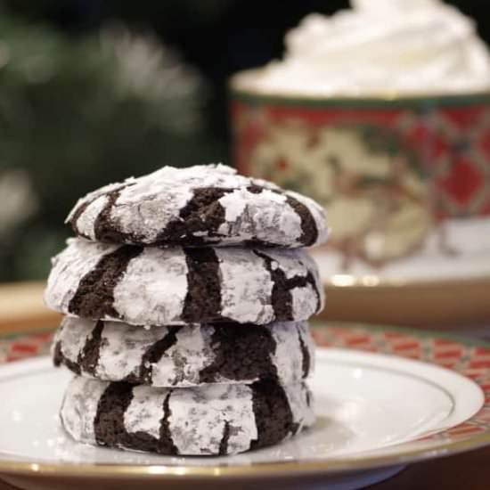 Chocolate Snowflake Cookies