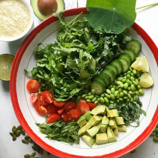Garden fresh Buddha bowl