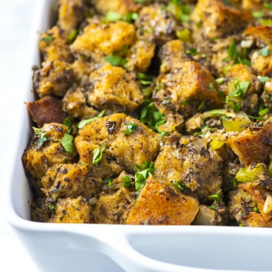 Seriously Good Mushroom Stuffing