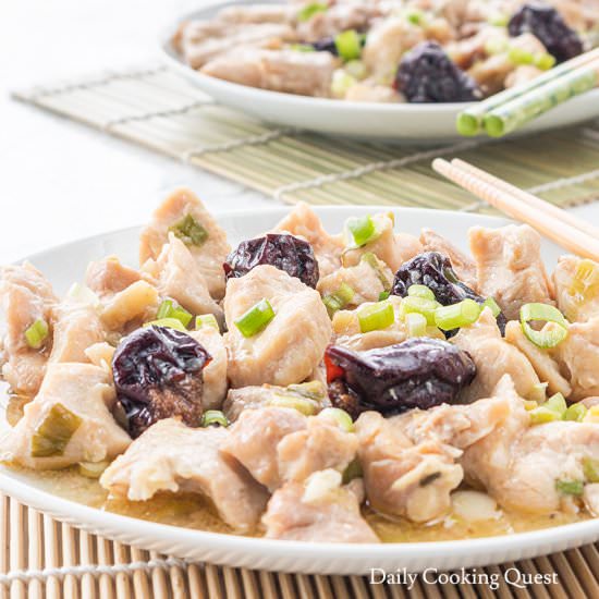 Steamed Chicken with Red Dates