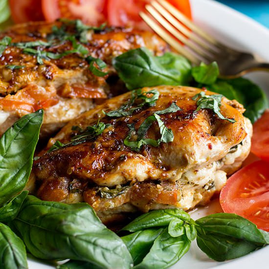 Caprese Stuffed Chicken Breast