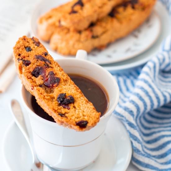 Cranberry Orange Biscotti