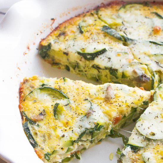 Crustless Vegetable Quiche