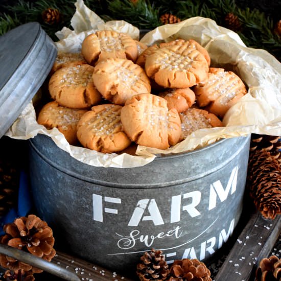 Peanut Butter Shortbread Cookies