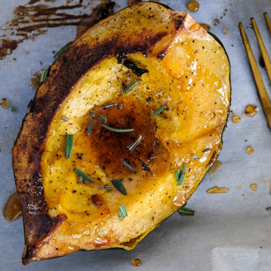 Cider Glazed Acorn Squash