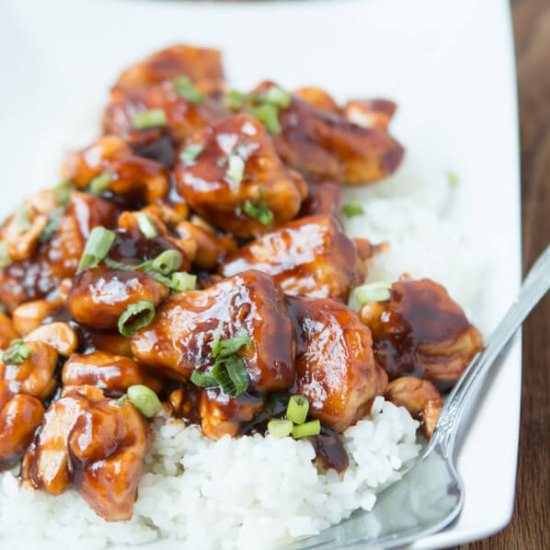 Quick and Easy Cashew Chicken