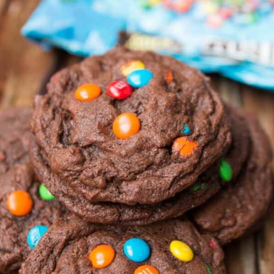 Chocolate M&M Cookies