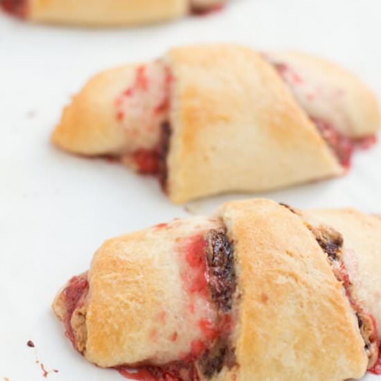Nutella Peanut Butter, Jelly Rolls