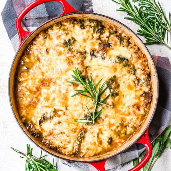 Wild rice broccoli casserole