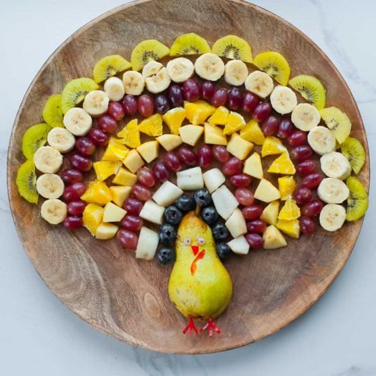 Turkey fruit platter