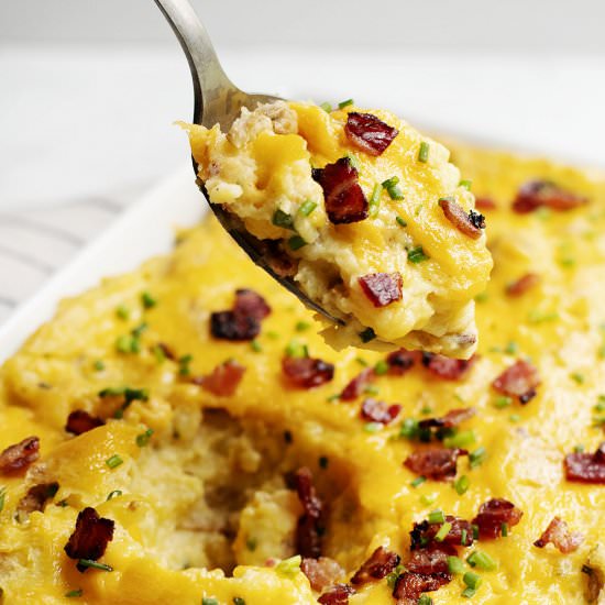 Twice Baked Mashed Potatoes
