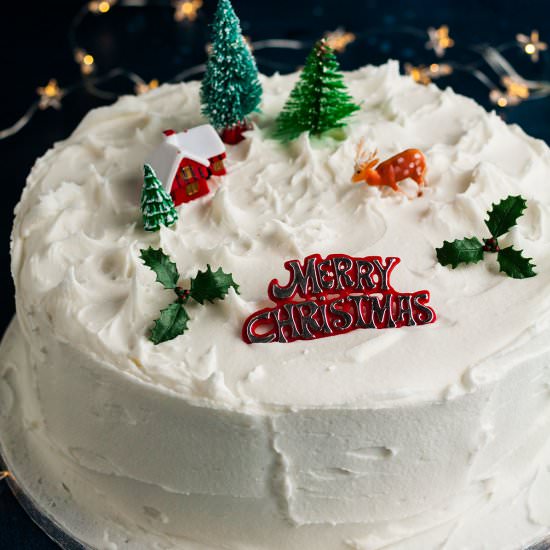 easy retro Christmas cake