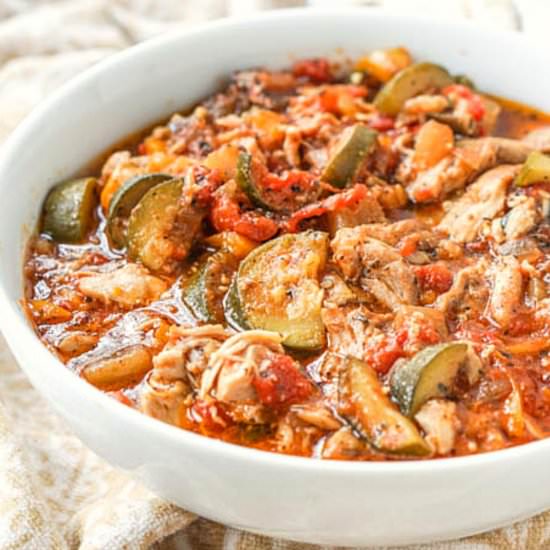 Slow Cooker Chicken Ratatouille