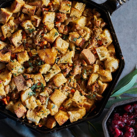 Tarragon, Apple, & Turkey Stuffing