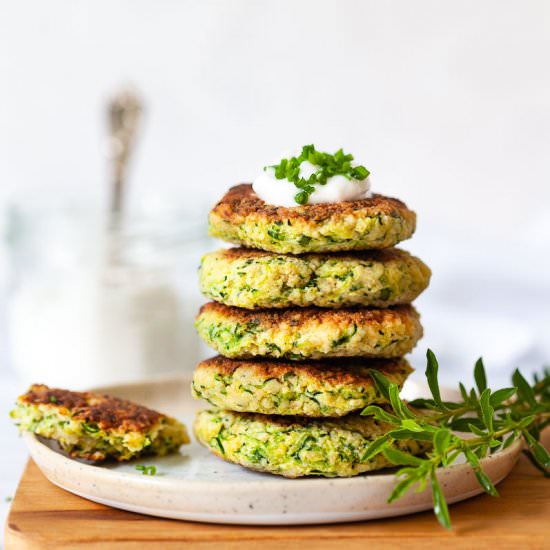 Tasty Millet Zucchini Fritters