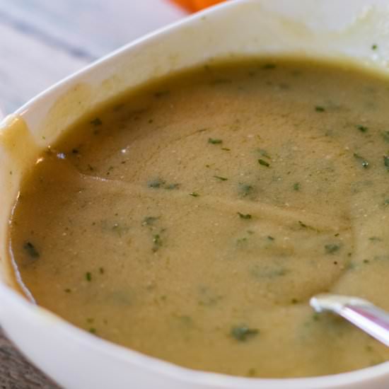 Turkey Gravy from Pan Drippings