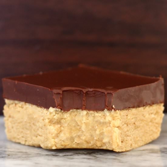 Vegan Chocolate Peanut Butter Bars