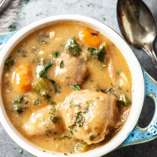 Instant Pot chicken and dumplings