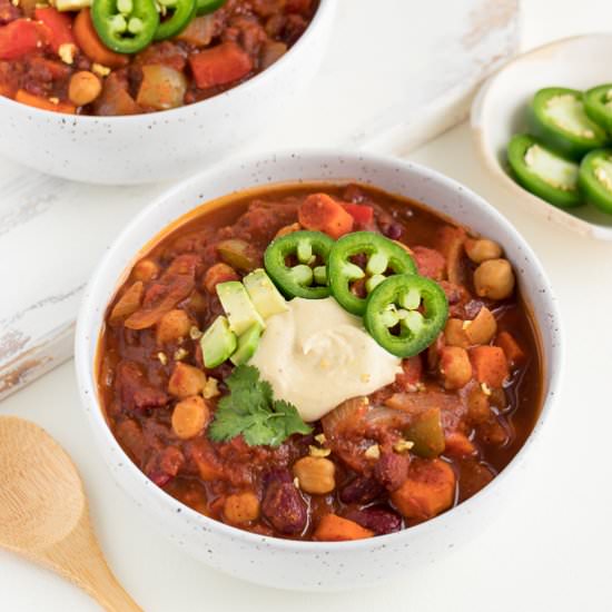 Vegan Three Bean Chili
