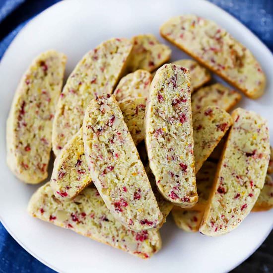Cranberry Orange Biscotti