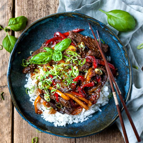 30 MINUTE KOREAN BEEF STIR FRY