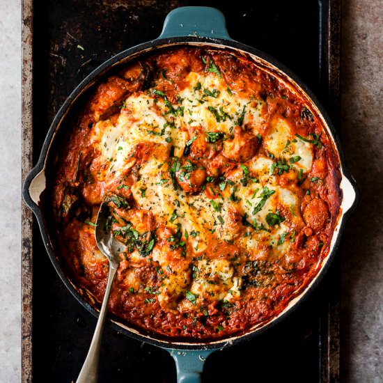 EASY SPINACH AND TOMATO BAKED GNOCC