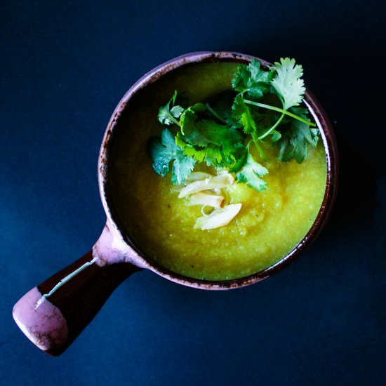 Cauliflower Ginger Turmeric Soup