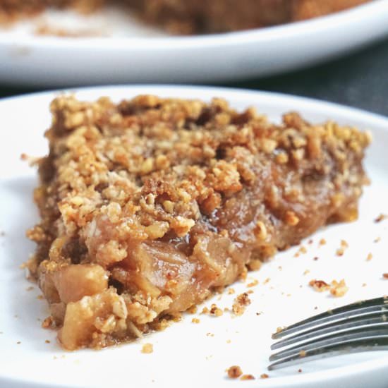 Vegan Gluten Free Apple Crumb Pie