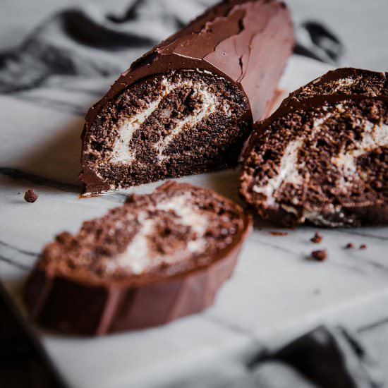 Keto Chocolate Swiss Roll