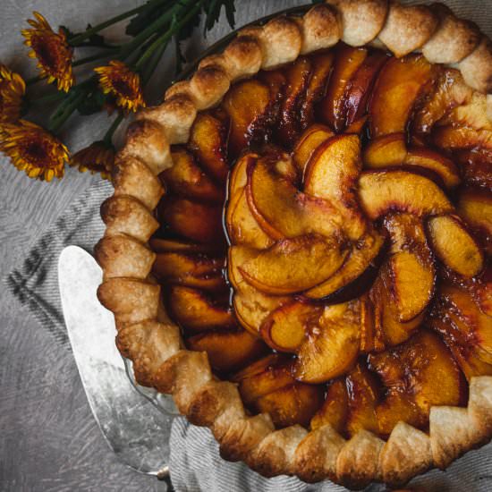 Balsamic and Brown Sugar Peach Pie