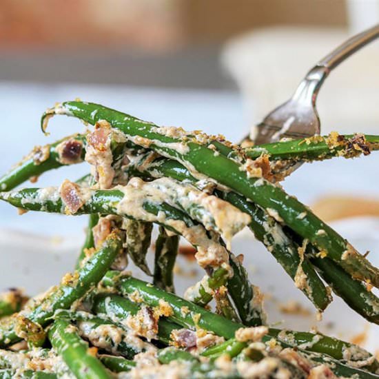 Green Bean Casserole Bacon & Cheese
