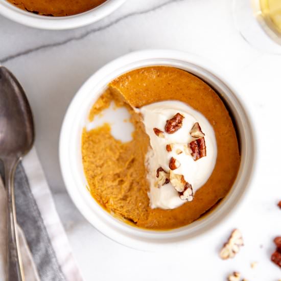 Crustless Pumpkin Pie Custards