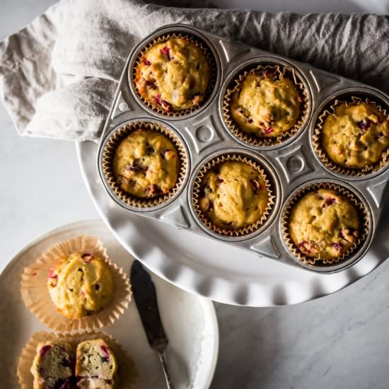 Gluten Free Cranberry Orange Muffin