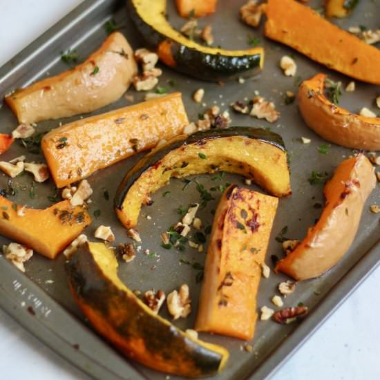 Maple Roasted Squash Wedges