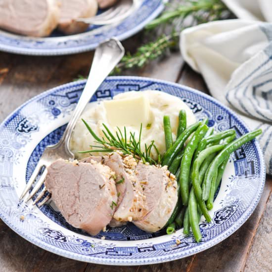 Slow Cooker Pork Tenderloin