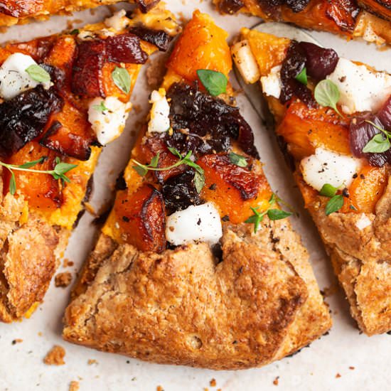 Vegan pumpkin galette