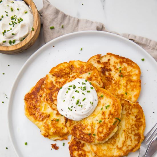 Leftover Mashed Potato Pancakes