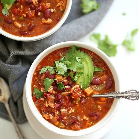 Healthy Turkey Sweet Potato Chili