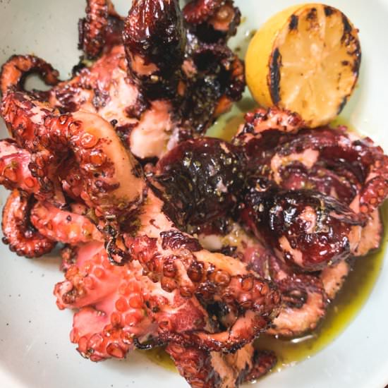 Easy Grilled Octopus