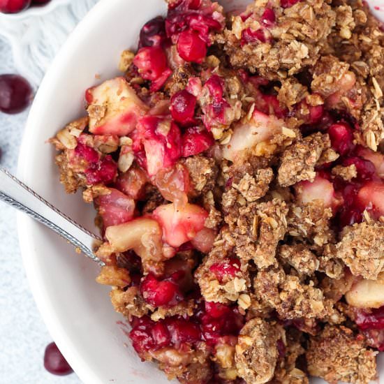 Cranberry Apple Pear Crisp