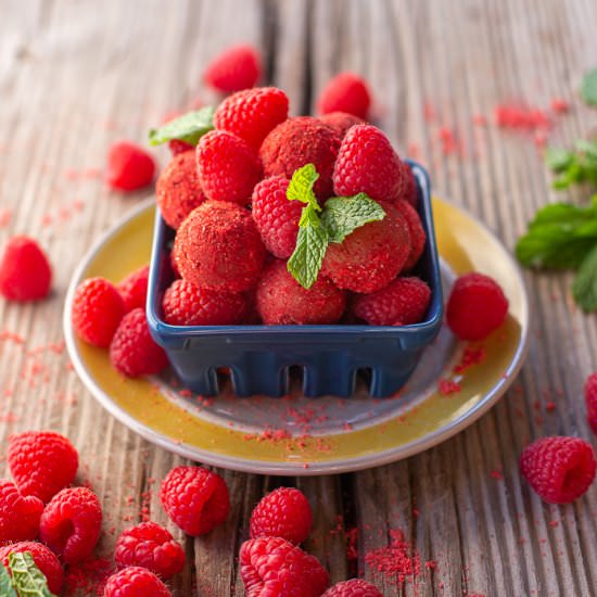 Raspberry Truffles