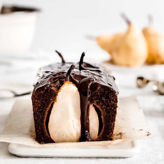 Chocolate pear cake
