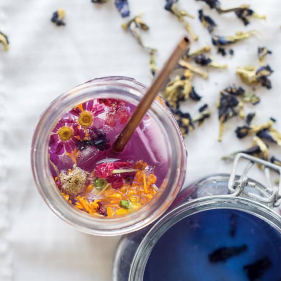Butterfly Pea Flower Gin Mule