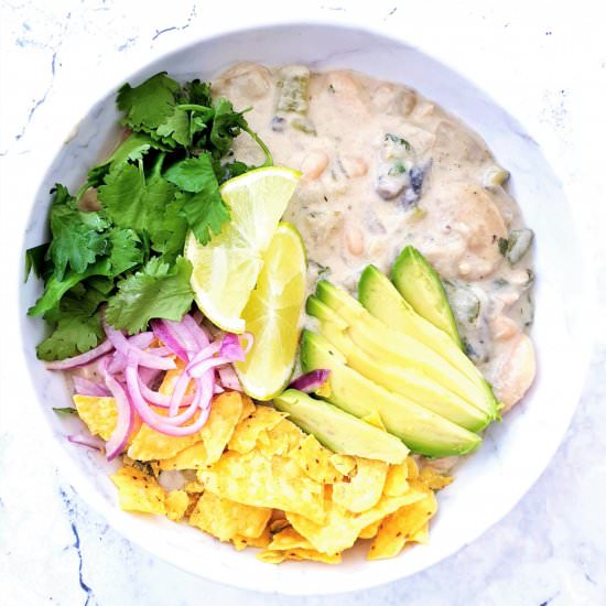 Vegetarian White bean Chili