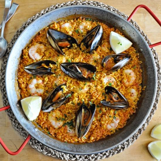 Spanish Seafood Paella