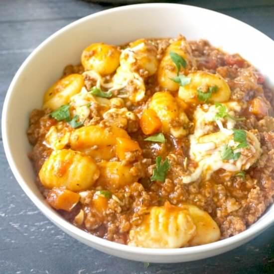 Gnocchi Bolognese