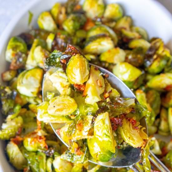 Garlic Parmesan Brussel Sprouts