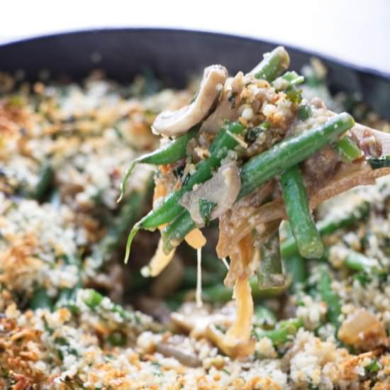 Healthy green bean casserole